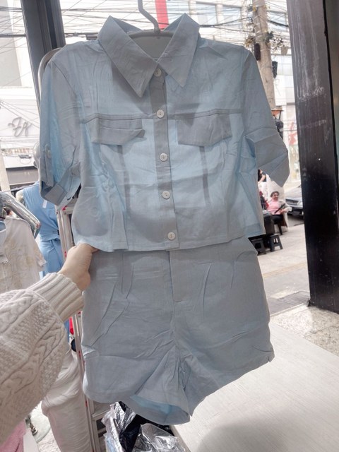 Conjunto camiseta manga curta com shorts