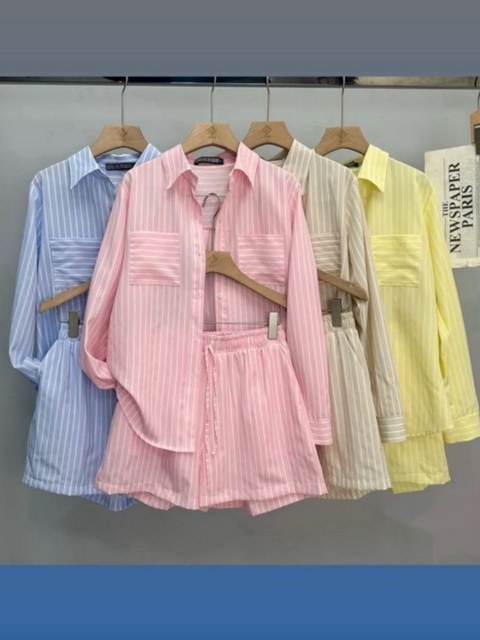 Conjunto camisa e short feminina