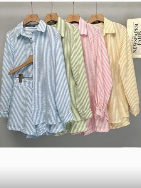 Conjunto camisa e short feminina