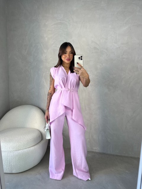 Conjunto feminino YY2932(marrante）