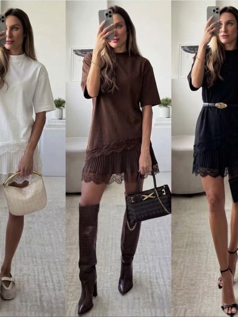 Blusa 100% Algodão Com renda 3036-1