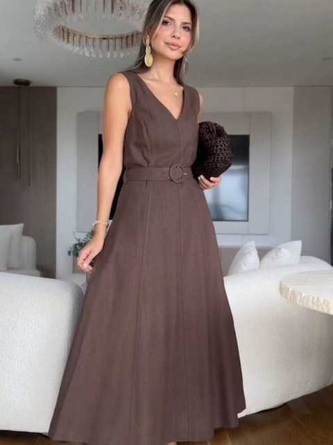 Vestido longo marrant YY3018