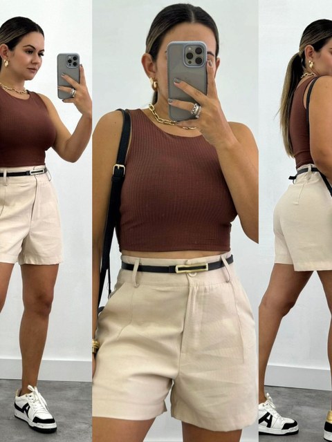 Shorts feminino YY 2676-1( marrante）
