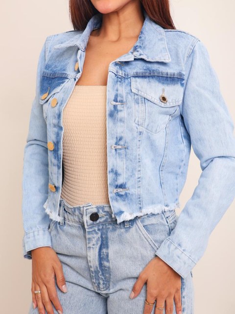 Jaqueta jeans feminina