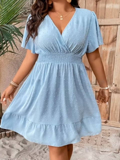 Vestido Midi Plus Size Duna Pipoca C3000