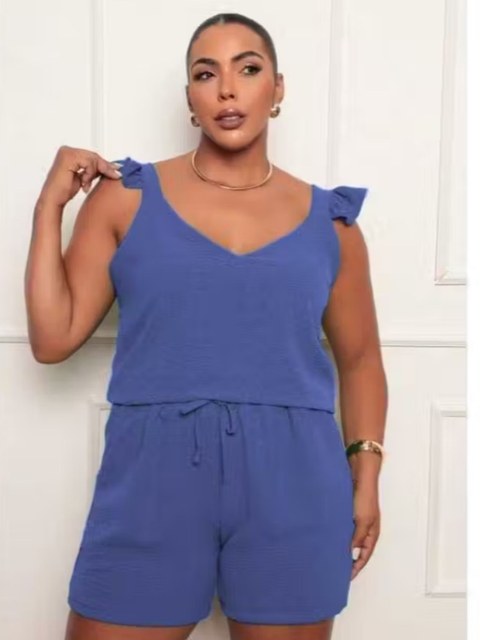 Conjunto Verão Plus Size Confortável casual