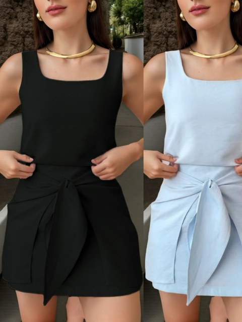 Conjunto(regata+saia)de marrant