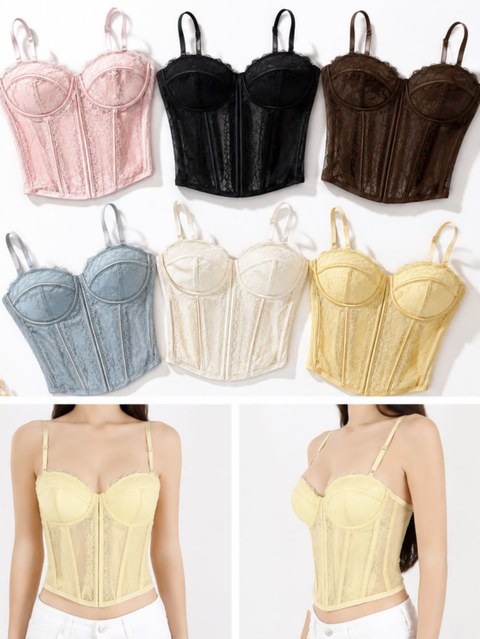 Corselet com bojo importado
