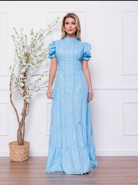 Vestido longo #Panpan_fashion