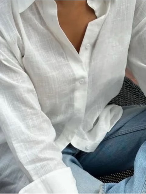 Camisa manga longa de linho