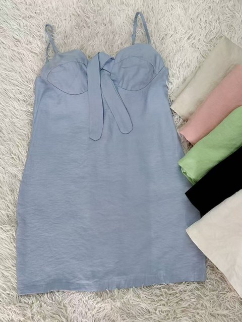 Vestido suspensório Lili moda feminino