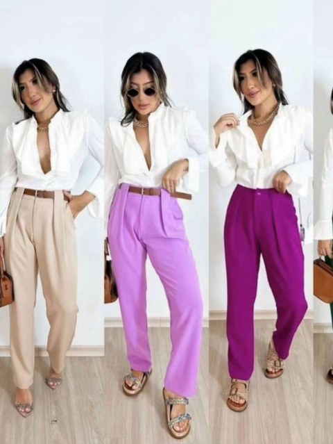 Calça Social Alfaiataria Lili moda Feminina