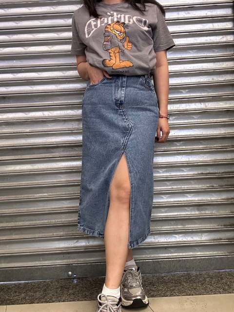 Saia midi Jeans