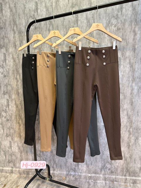 Calça montaria feminina com botões frontais (0929)