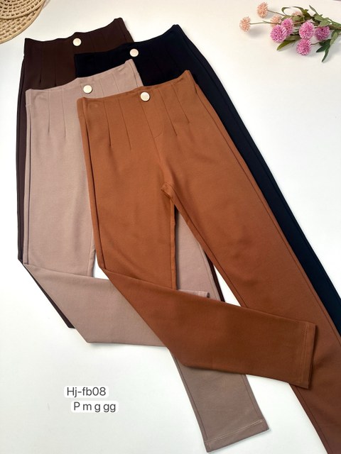 Calça Feminina Montaria com Botão Dourado (FB08)