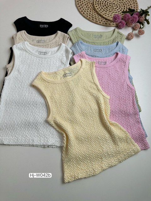 Regata Feminina Texturizada Canelada (W042b)