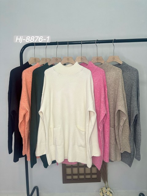 Poncho de lã grosso Hj 8876-1