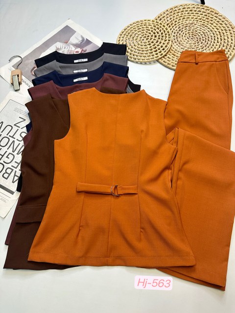 Conjunto social com colete (563)