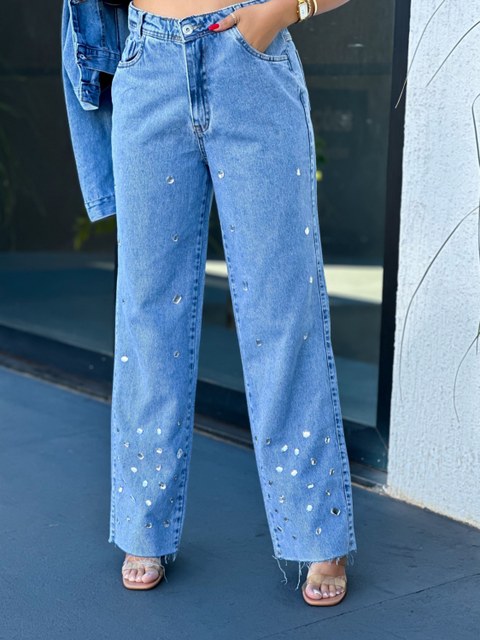 8068 kissmelady calca jeans feminina pantalona com brilho
