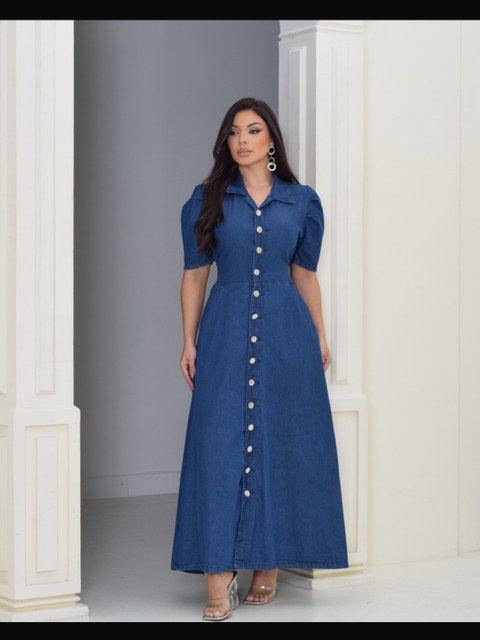 Kissmelady 928 vestido jeans feminina