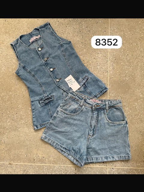 Kissmelady 8352 conjunto jeans feminina