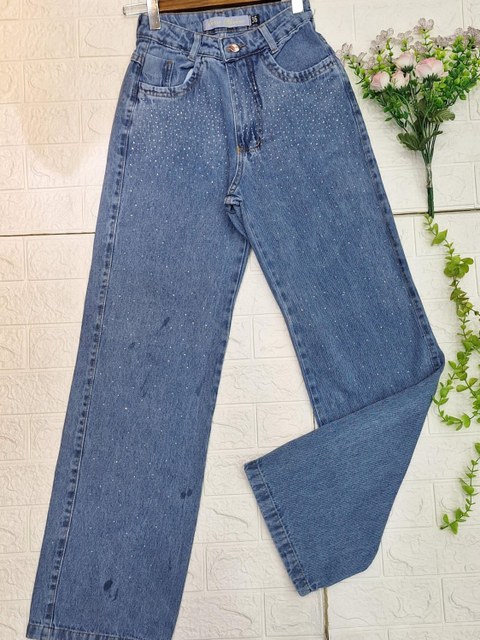 Calça Widleg Com Brilho