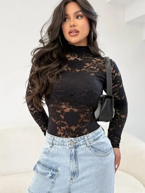 Body Renda Moda Blogueira