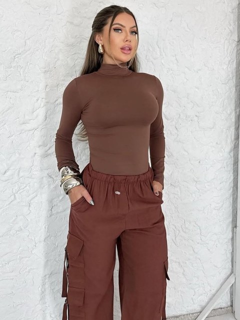 Body Gola Manga Longa Moda Blogueira