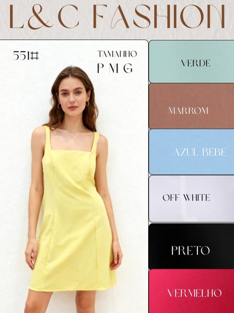 Vestido alcinha em alfaiataria
