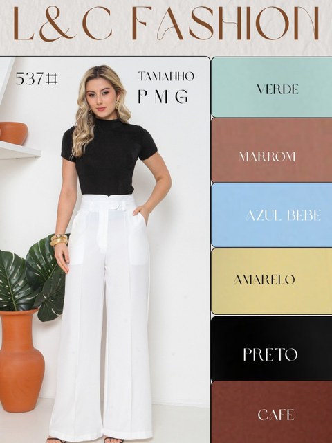 Calça tecido Luis twil, básica, cores lindas!!