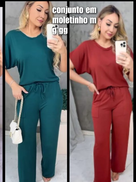 Conjunto em Moletinho M, G e GG