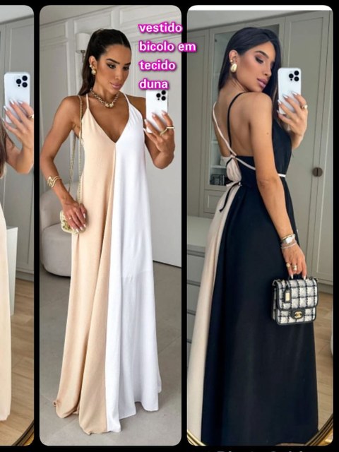 vestido em tecido duna veste até o 44