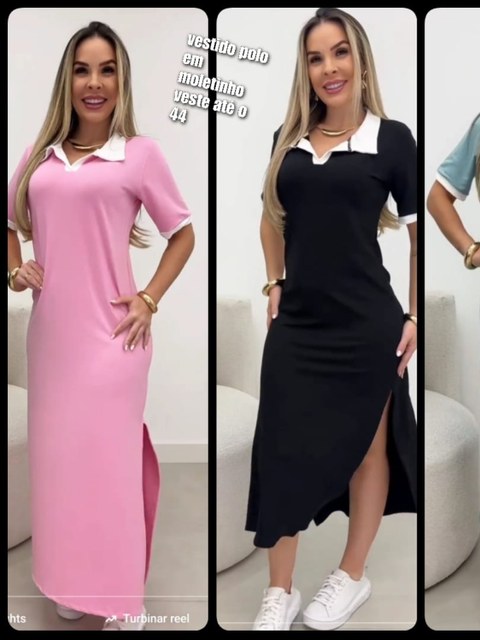 Vestido em Moletinho veste até o 44