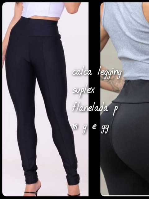 Calça Legging Suplex Flanelada P M G e GG