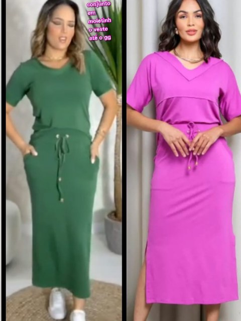 Vestido Plus em Viscolinho veste G1 e G2