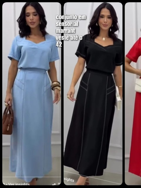Conjunto Sensorial Marrante veste até o 42