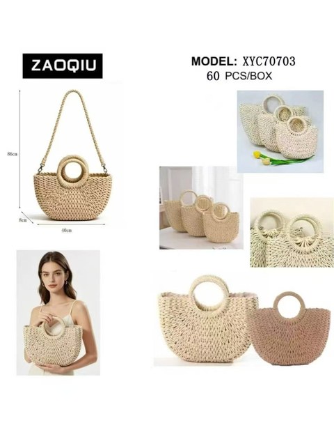 Bolsa palha praia Femininas Oscar Bolsas Modas