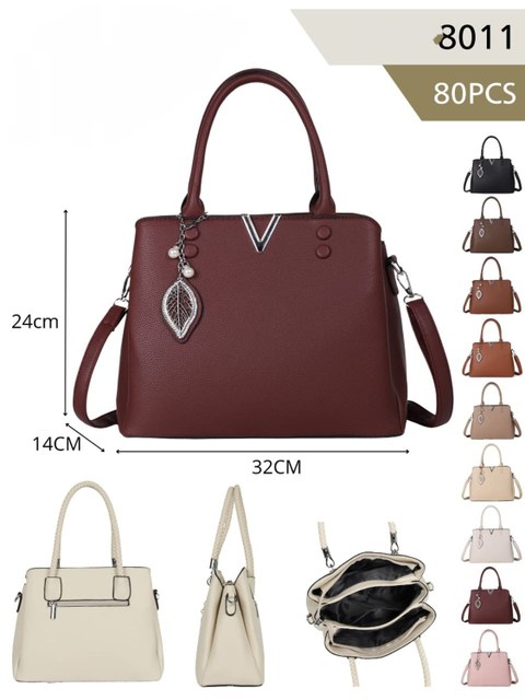 Bolsa Feminina média alça Dupla e Transversal 8011#