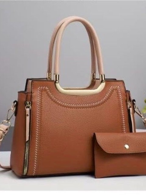 Bolsa feminina Grande transversal ombro com carteira 7048#