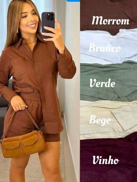 Conjunto camisa com shorts