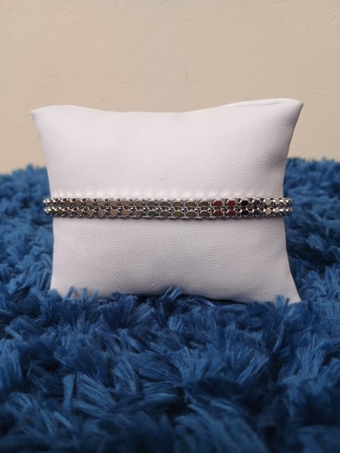 Pulseira masculina aço inoxidável