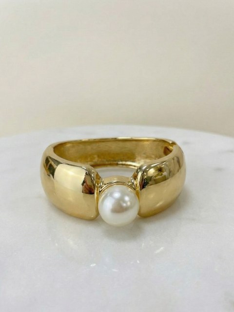 Bracelete largo com pérola