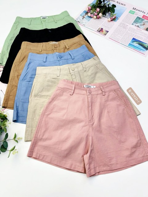 W-XY533-1. Short - M G GG - linho elastano