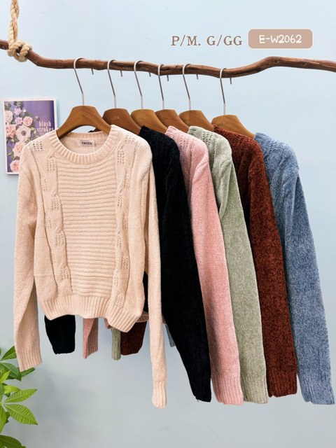 E-W2062 Blusa - P/M. G/GG - Chenille