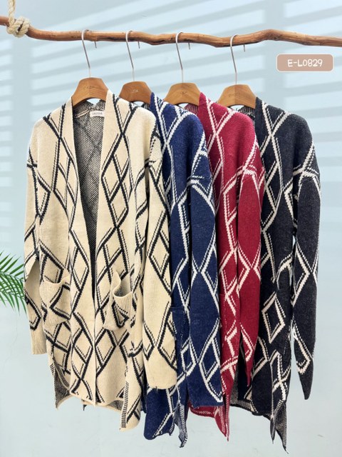 0829 cardigan de lá modal