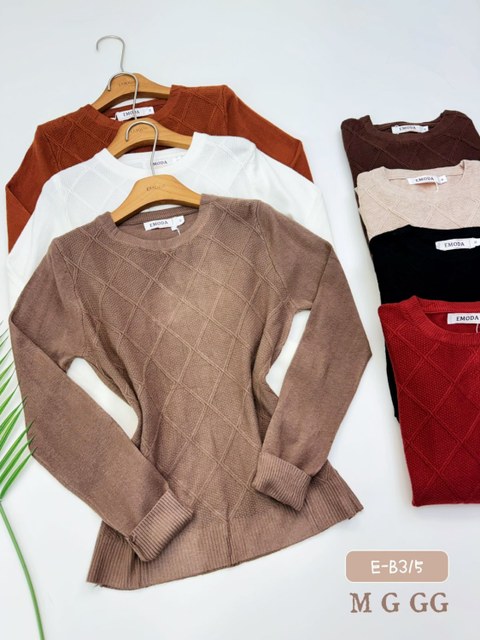 E-B315. Blusa - M G GG - moda. ( lãzinha )