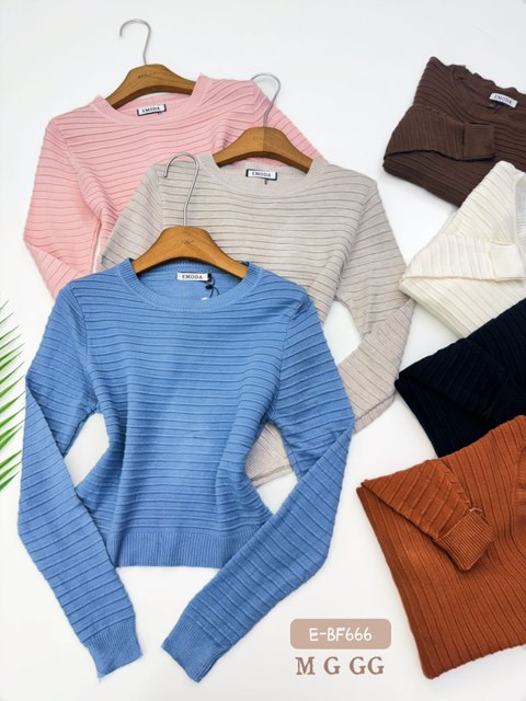 E-BF666.  Blusa - M G GG - modal ( lãzinha )