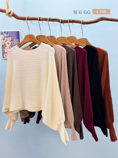 E-Y920. Blusa morcego - M G GG - modal