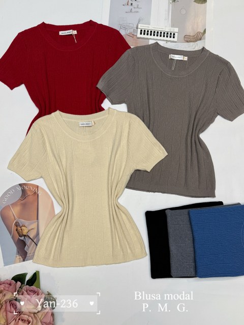 Blusa de modal 236# Yan modas