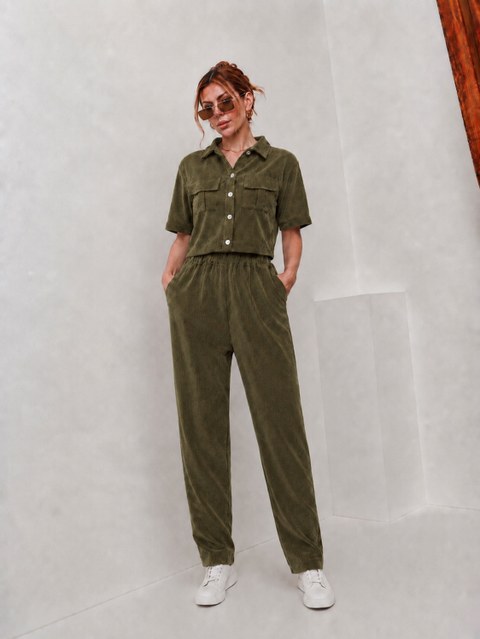 Conjunto Feminino Colete e Calça Jogger/MI-022